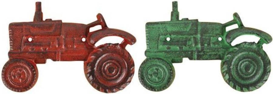 Esschert Design flessenopener Tractor 20 cm gietijzer rood
