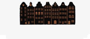 Esschert Design Grachtenpanden Deurmat