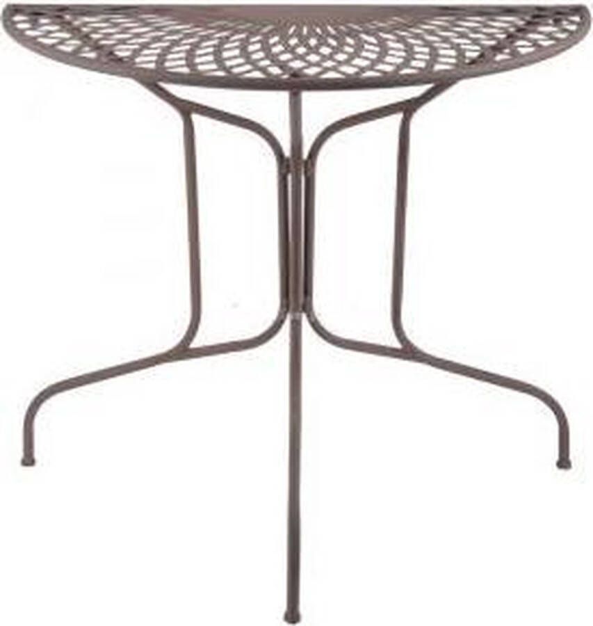 Esschert Design Tuintafel halfrond metaal Old Rectory