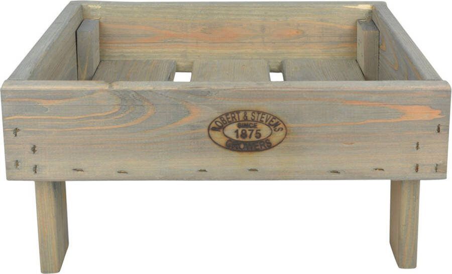 Esschert Design Houten opberg opslag krat stapelbaar 27 x 37 cm Aardappel appel kratjes kistjes Stapelkisten