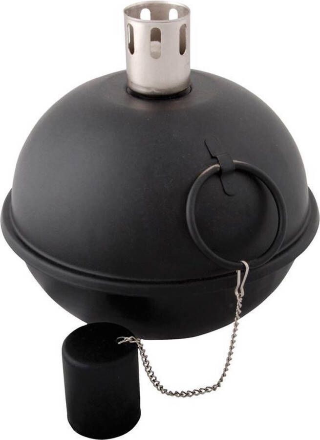 Esschert Design olielamp XL tuimeltoorts zwart 19x21cm