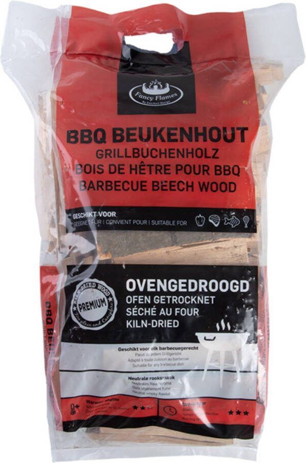 Esschert Design Ovengedroogd beukenhout voor de BBQ Haardvuur accessoires Hout Bruin