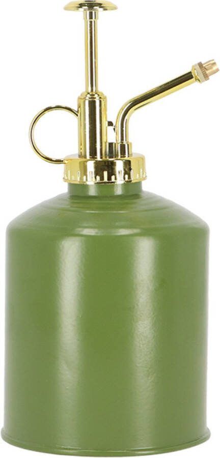 Esschert Design plantenspuit vernevelaar dennengroen goud 19.5 cm