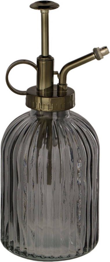 Esschert Design plantenspuit vernevelaar glas antraciet brons 19 cm