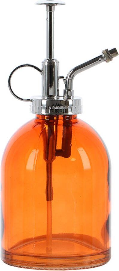 Esschert Design plantenspuit vernevelaar glas oranje zilver 18.5 cm