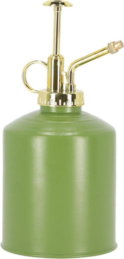 Esschert Design plantenspuit vernevelaar olijfgroen goud 19.5 cm