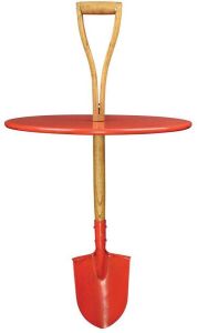 Esschert Design Tuintafel Spade 59 X 95 Cm Staal hout Rood