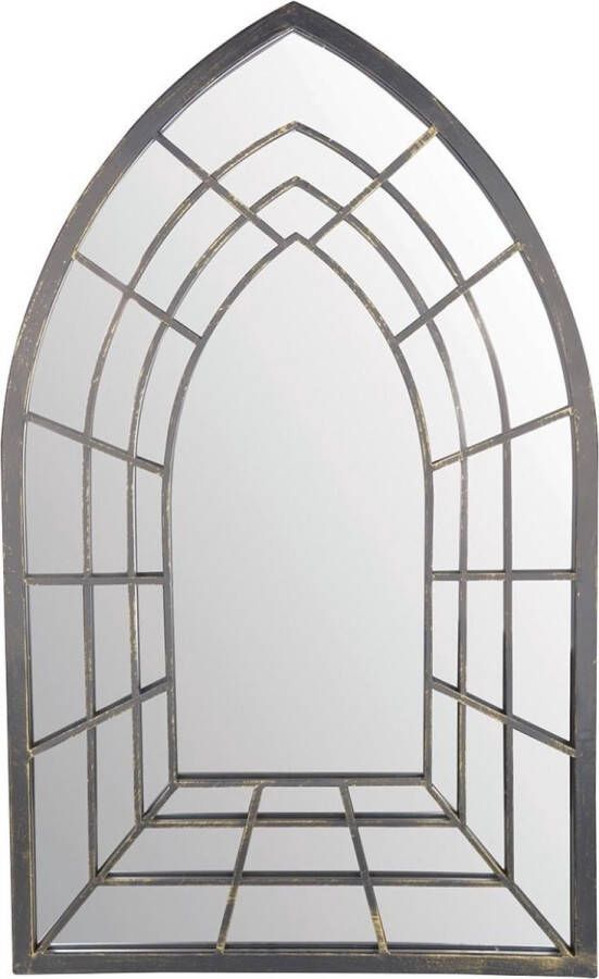 Esschert Design Spiegel Trompe L'oeil 51 2 X 82 5 Cm Staal Grijs