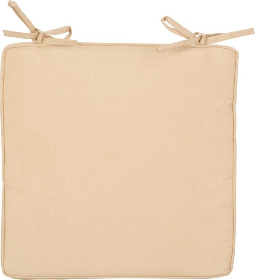 Esschert Design Stoelkussen 39 8 X 39 5 cm Polyester Beige