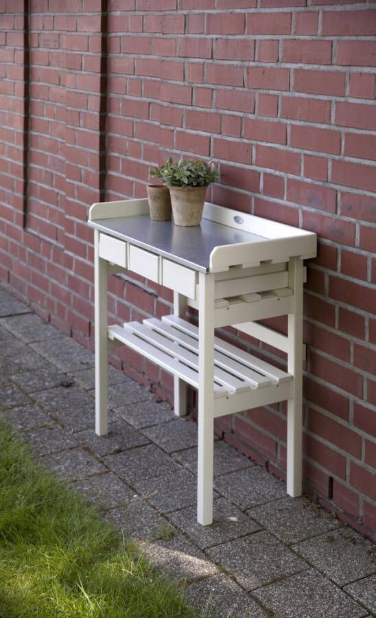 Esschert Design Esschert-Design-tuinwerktafel-met-lades-(wit)-CF29W