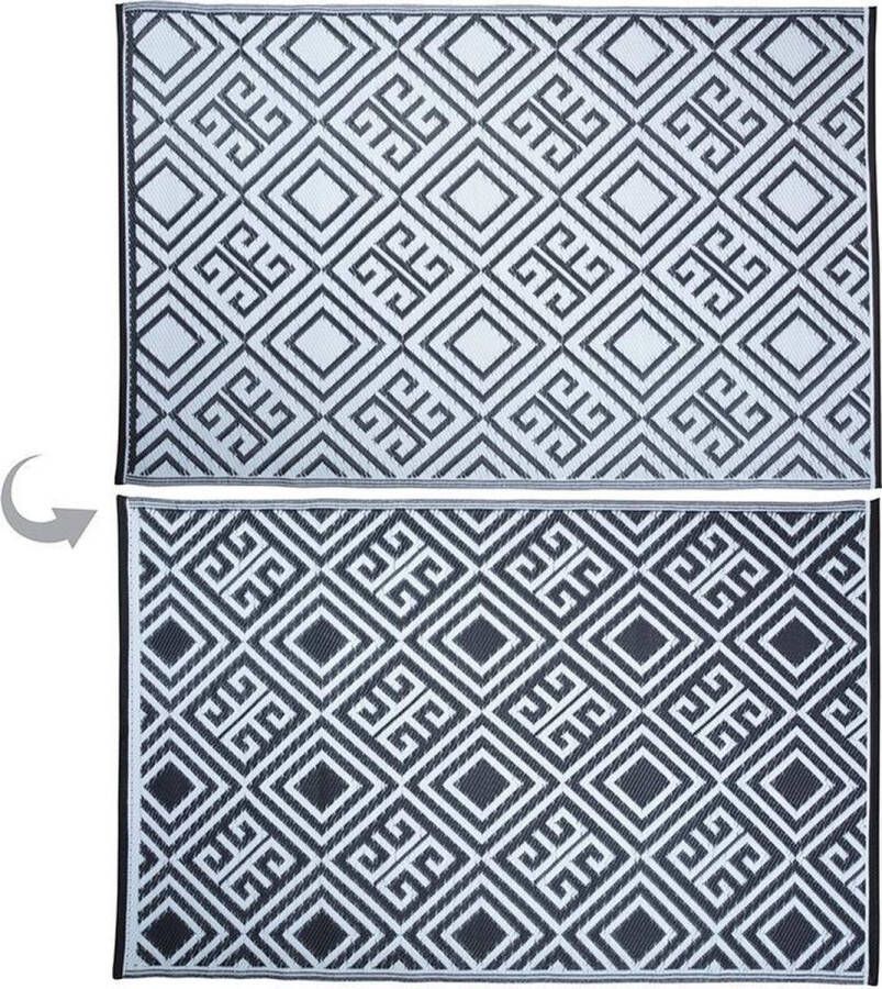 Esschert Design Vloerkleed 120x180 cm Zwart Wit