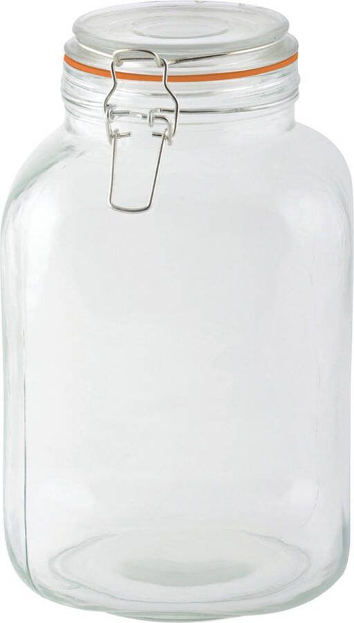 Esschert Design Voorraadpotten bewaarpotten 3L glas beugelsluiting D15 x H24 cm