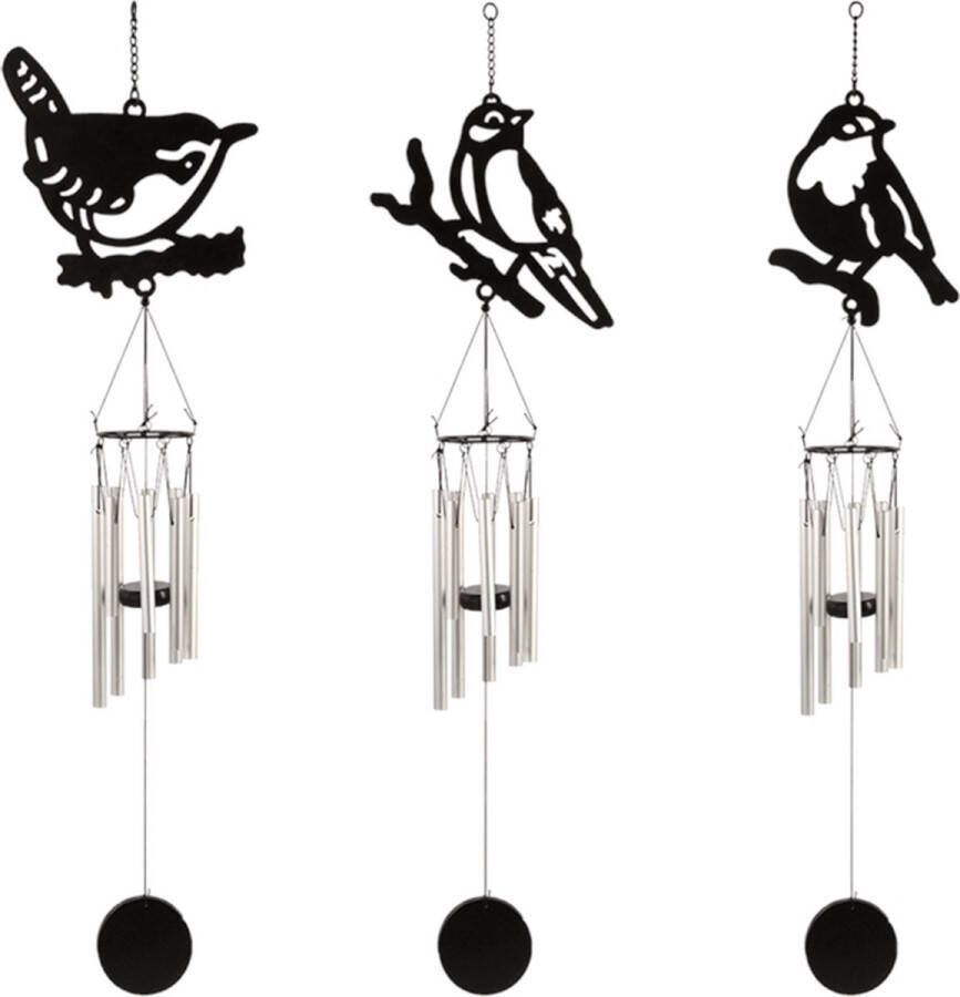 Esschert Design Windgong zwarte vogel (1 stuk) assorti