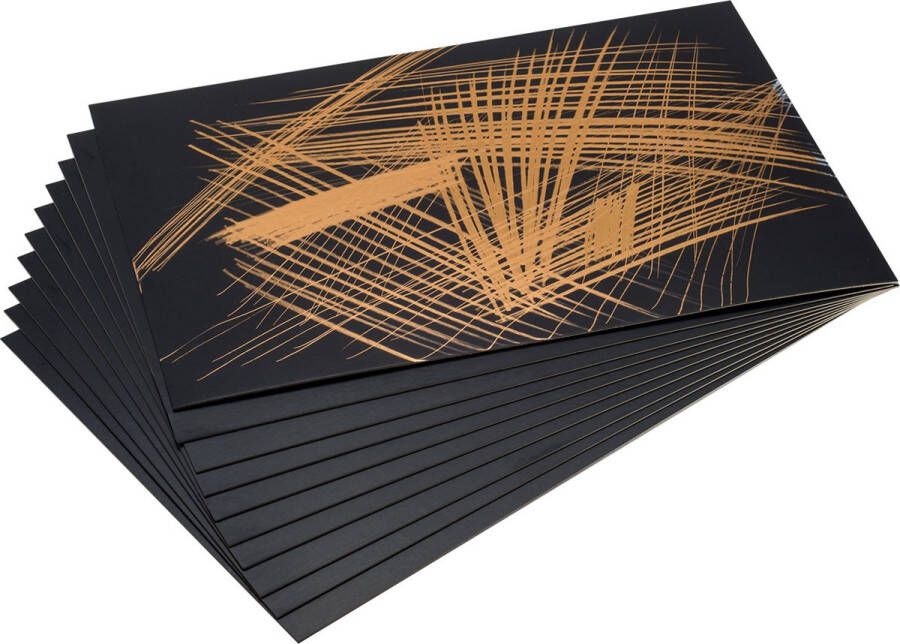 Essdee Scraperboard Hobby karton scratchboard Gouden Folie 229 x 152mm 10 stuks