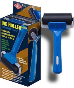Essdee Soft Rubber Ink Roller verfroller linosnede print 75mm