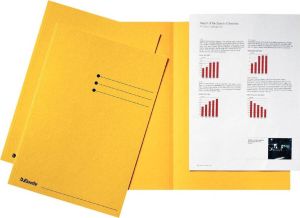 OfficeTown Esselte dossiermap geel karton van 180 g m² pak van 100 stuks