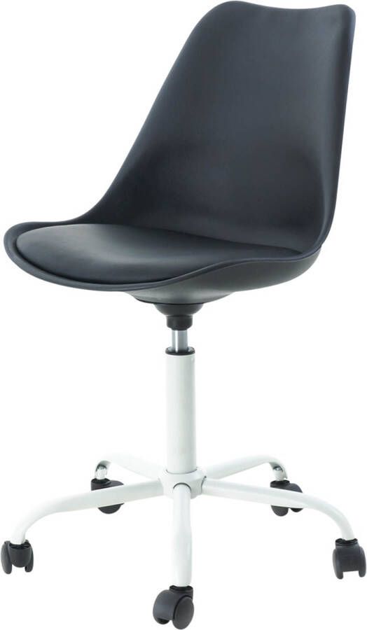 Essence Kontar bureaustoel zwart wit onderstel
