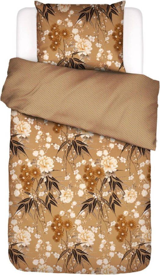 Essenza Charlize dekbedovertrek Lits-jumeaux (240x200 220 cm + 2 slopen) Katoen satijn Cashew