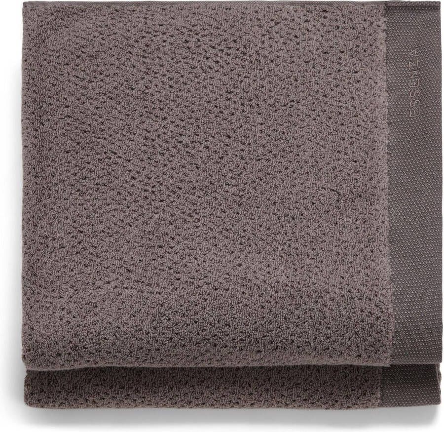 Essenza Connect Organic Breeze Handdoekenset Stone grey 2x 70x140 cm