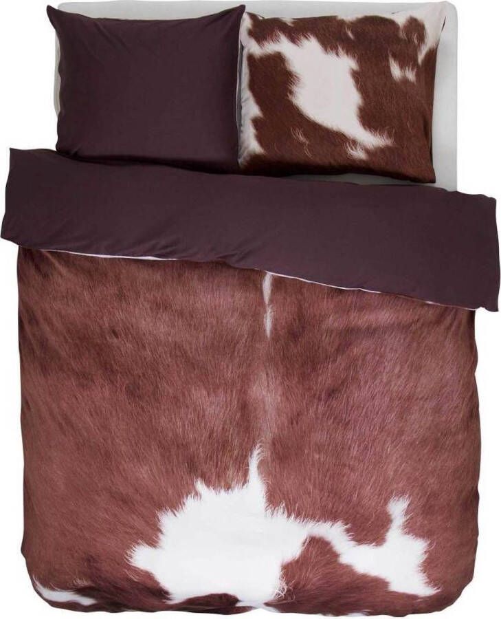 Essenza Cow Dekbedovertrek Eenpersoons 140x200 220 cm Brown
