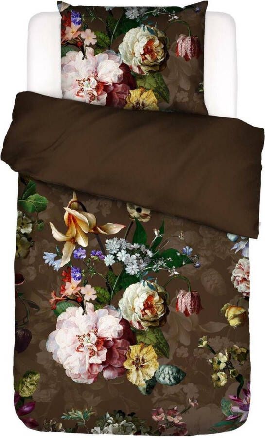 Essenza Fleur Dekbedovertrek Chocolate Lits-Jumeaux XL – 260x200 220 cm