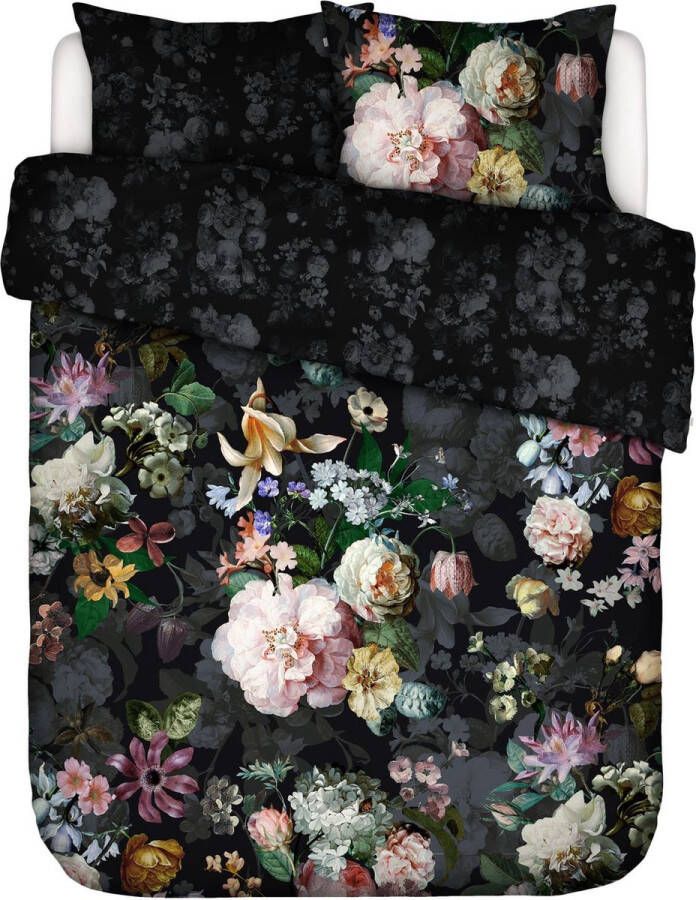 Essenza Fleur Festive Dekbedovertrek Blooming Black Lits-Jumeaux 240x200 220 cm