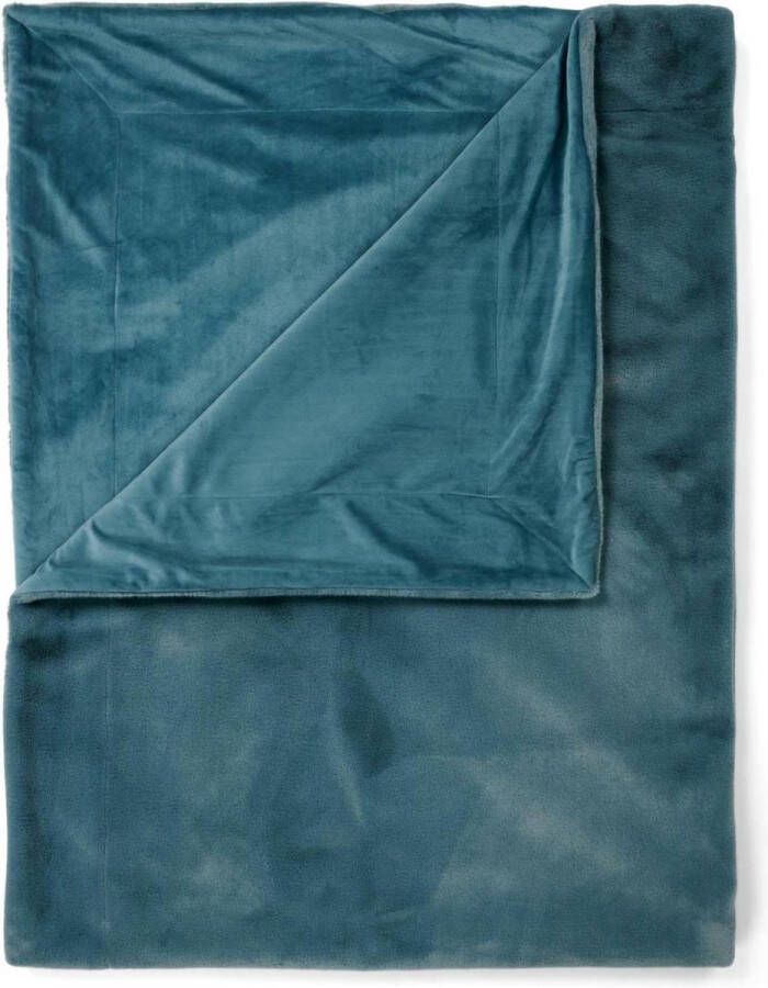 Essenza Furry Plaid Denim Blue 150x200 cm