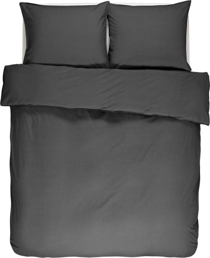 Essenza Guy Dekbedovertrek Antraciet Tweepersoons – 200x200 220 cm