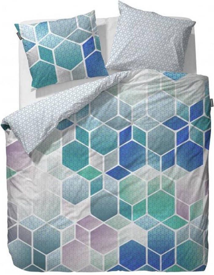 Essenza Hexagon Kussensloop 60x70 cm Blue