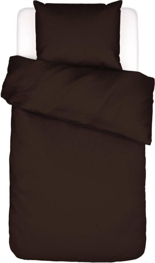 Essenza Minte Dekbedovertrek Eenpersoons 140x200 220 cm + 1 kussensloop 60x70 cm Chocolate