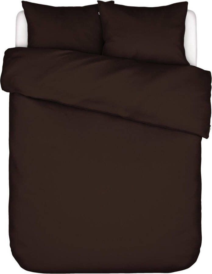 Essenza Minte Dekbedovertrek Chocolade Tweepersoons – 200x200 220 cm