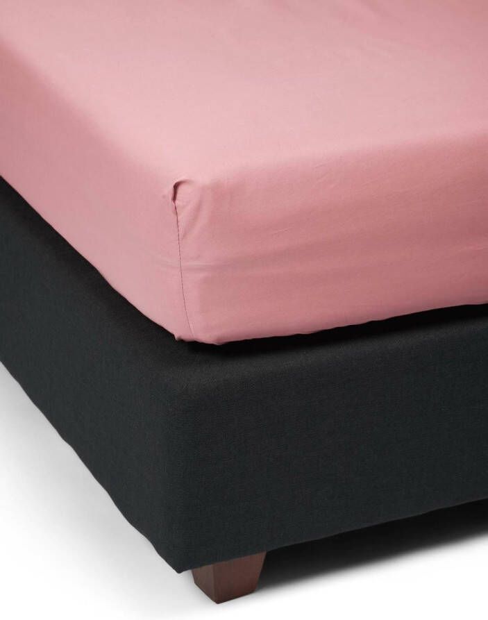 Essenza Premium Percale Hoeslaken Dusty rose 100x200 cm