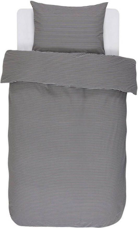 Essenza Zeia Dekbedovertrek Lits-jumeaux 260x200 220 cm + 2 kussenslopen 60x70 cm Anthracite