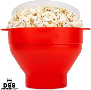 ESSIBLE Donkersstuff Popper Popcornmaker Snel en Veilig Popcorn zonder olie of boter Vaatwasser bestendig