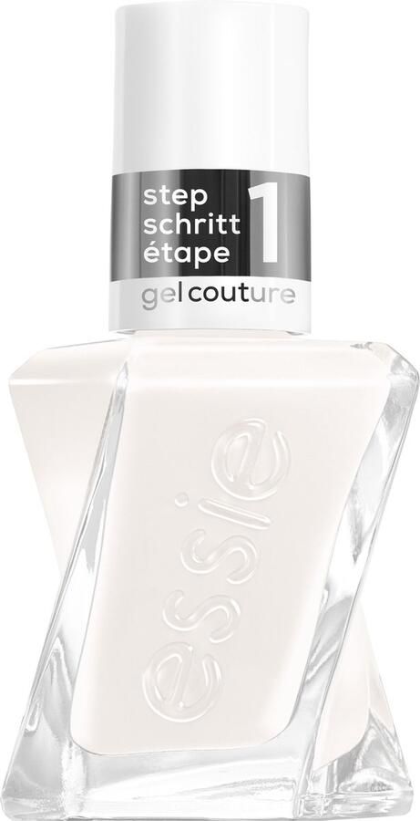 Essie Gel Couture nagellak 136 first fitting witte gelnagellak zonder UV-lamp voor je eigen gelmanicure thuis tot wel 15 dagen glanzend wit 13 5ml