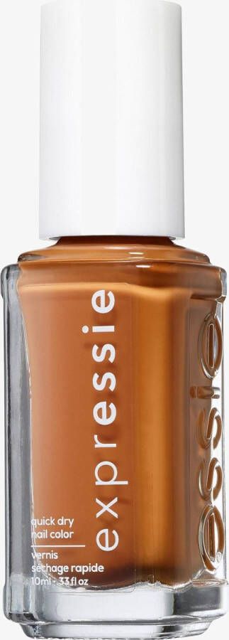 Essie expr 110 saffr-on the move bruin sneldrogende nagellak 10ml