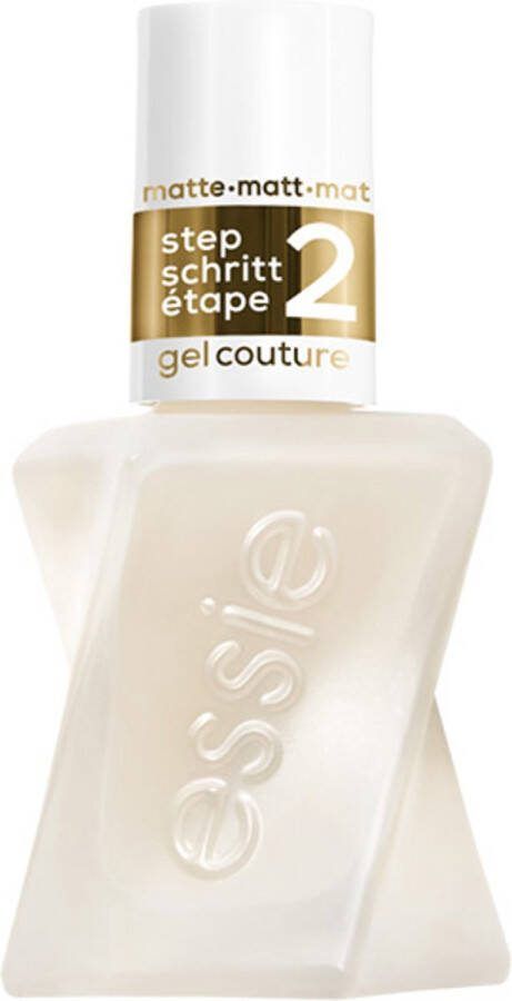 Essie Gel Couture Matte top coat nagellak die je gelmanicure thuis versterkt en beschermt voor een langdurig mat effect zonder UV-lamp 13 5ml