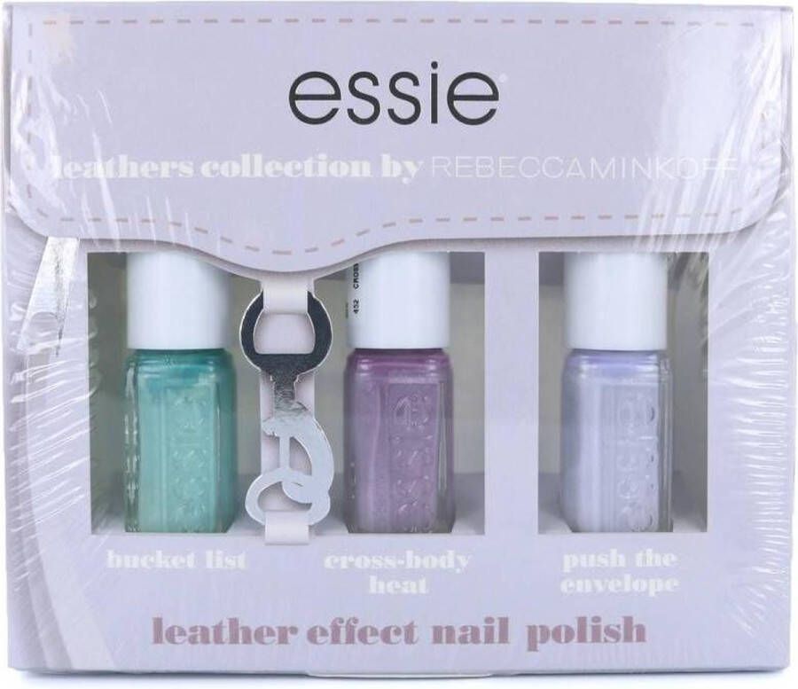Essie Leathers Collection by Rebecca Minkoff Mini Nagellak Set #2 3 x 5 ml