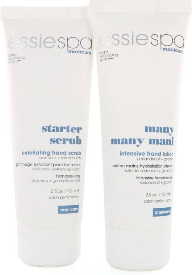 Essie Spa Manicure Starter Scrub & Many Mani Handlotion 2 x 75ml