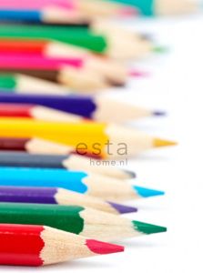 Esta Home ESTAhome fotobehang kleurpotloden meerkleurig 156504 93 x 211 5 cm