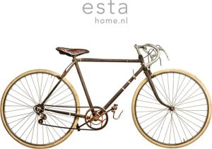 Esta Home ESTAhome fotobehang oude fiets wit bruin en beige 158807 232 5 cm
