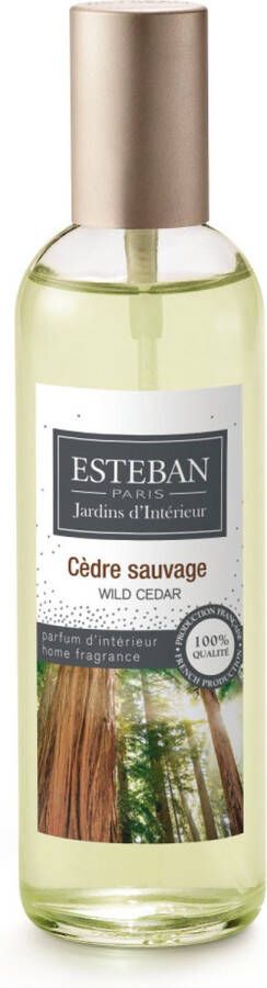 Esteban Cedre Sauvage Roomspray Fris houtachtig parfum 100ml