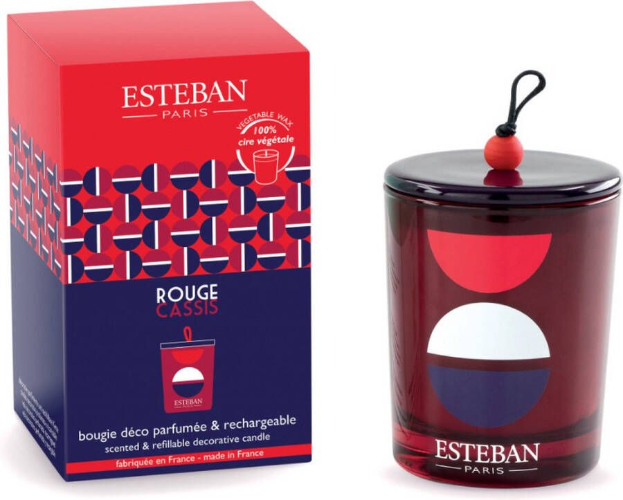 Esteban Classic Rouge Cassis Geurkaars Decoratief 180gr