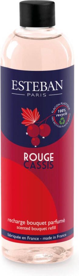 Esteban Classic Rouge Cassis Navulling geurstokjes 250ml