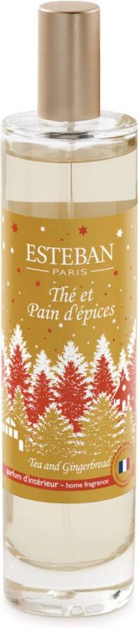 Esteban roomspray Tea and Gingerbread gastronomisch kruidig parfum 75 ml