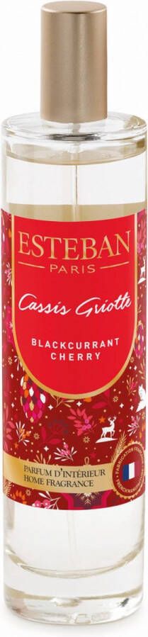 Esteban Limited edition Kerst Roomspray Blackcurrant Cherry Fruitig-vanille parfum 50 ml
