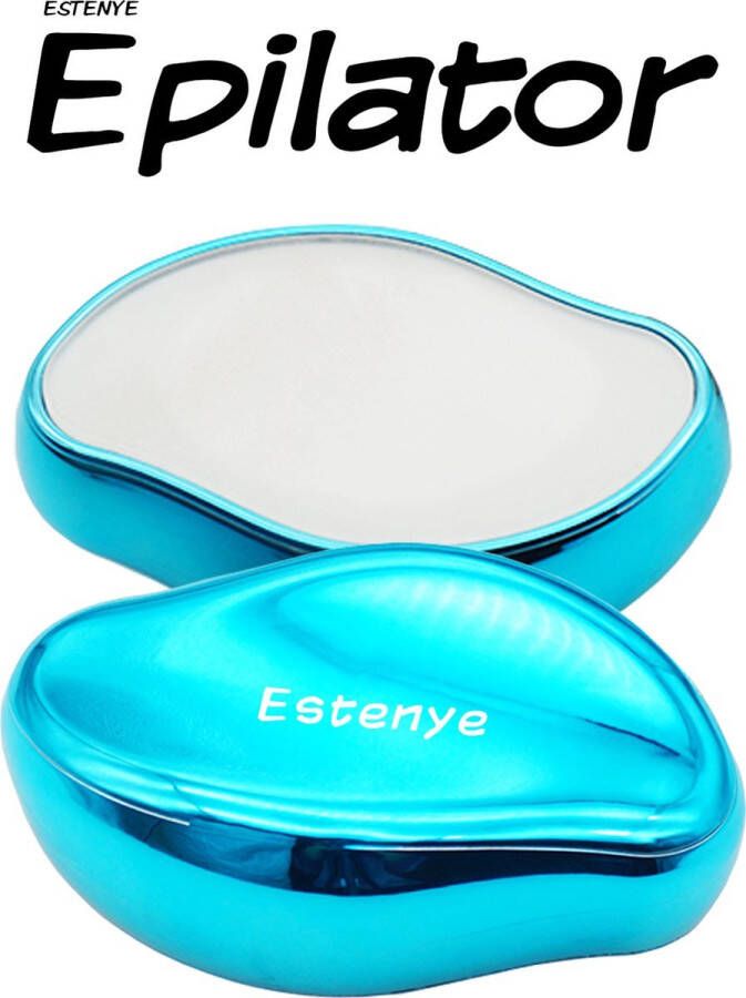 Estenye Premium Epilator Turquoise Ontharen Klein formaat Pijnloos ontharen Crystal Hair Remover Pro