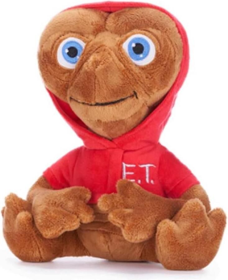E.T. The Extra Terrestrial met Rode Hoodie Pluche Knuffel 30 cm {ET Plush Toy Speelgoed Alien Knuffeldier Knuffelpop voor kinderen jongens meisjes Disney E.T Fantasie Ruimte Alien Sterren Gremlin Gizmo UFO}