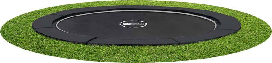 Etan PremiumFlat Trampoline ø 305 cm 10ft Zwart Rond Volledig Gelijkvloers Inground Trampoline Max. Gebruikersgewicht 150 kg