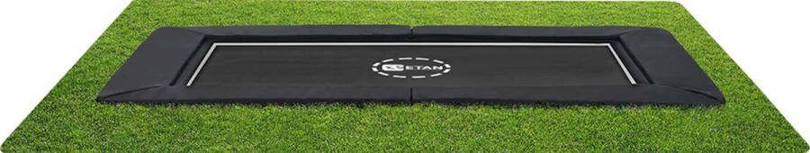 Etan PremiumFlat Trampoline 380 x 275 cm 1259ft Zwart Rechthoekig Volledig Gelijkvloers Inground Trampoline Max. Gebruikersgewicht 150 kg